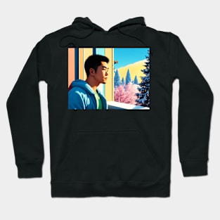 Lofi Winter Holiday Hunk 03 Hoodie